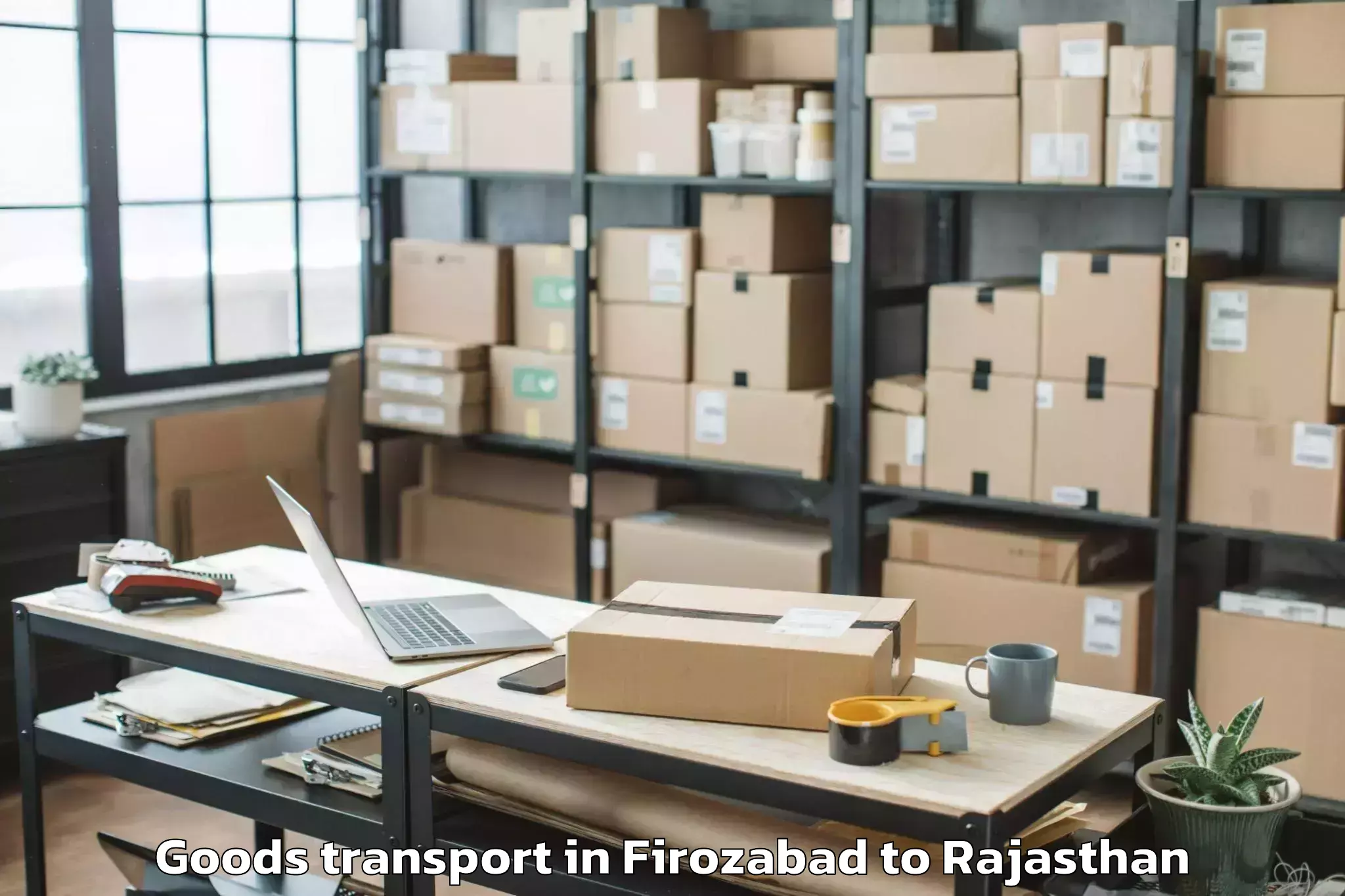 Book Firozabad to Sarwar Goods Transport Online